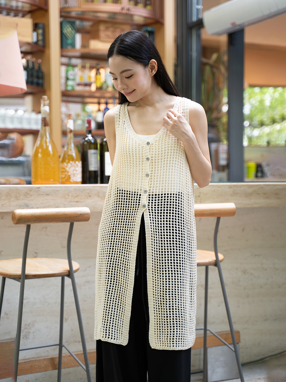 Crochet Long Vest