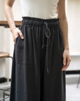 Drawstring Wide-Leg Pants
