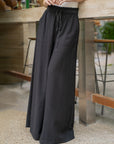 Drawstring Wide-Leg Pants