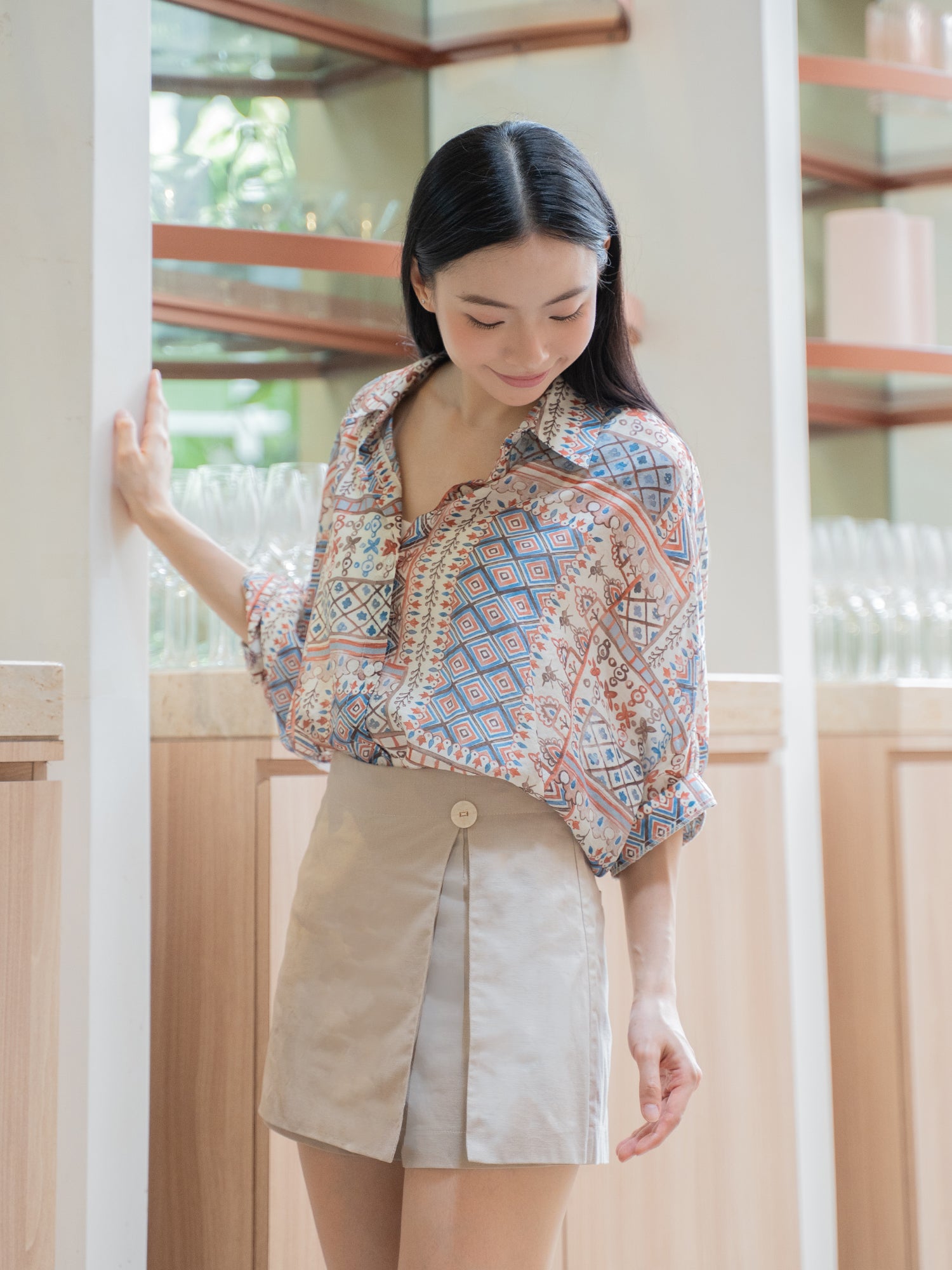 Wrap Front Mini Skort
