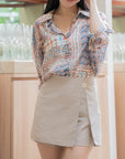 Wrap Front Mini Skort