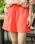 Drawstring Linen Shorts