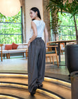 Pleated Wide Leg Trouser