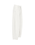 Tailored Panel Wide-Leg Pants