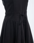 Sleeveless Tie-Waist Midi Dress