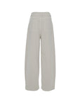 Tailored Panel Wide-Leg Pants