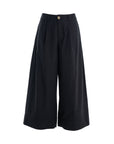Wide-Leg Cropped Pants