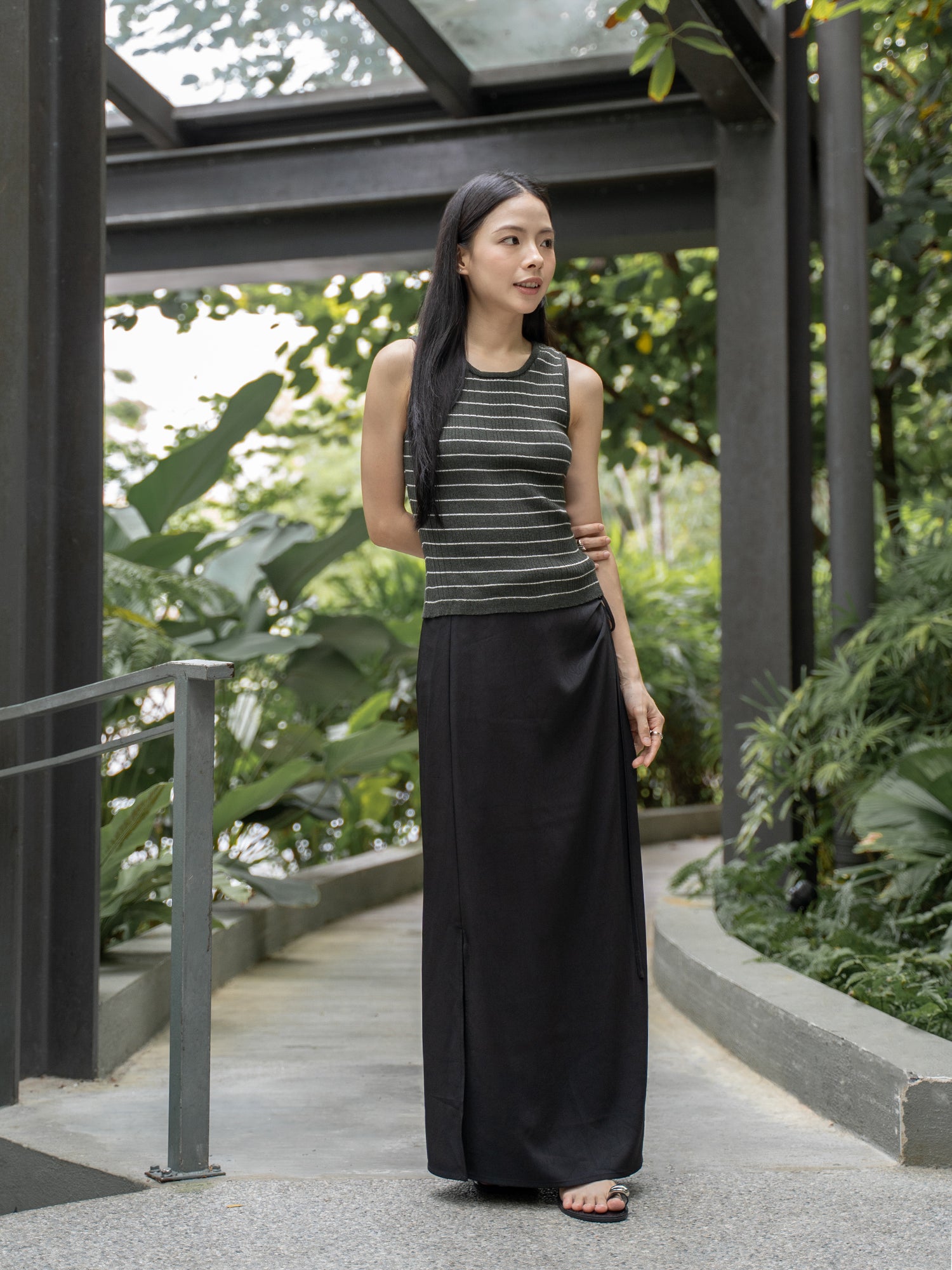 Striped Rib Tank Top