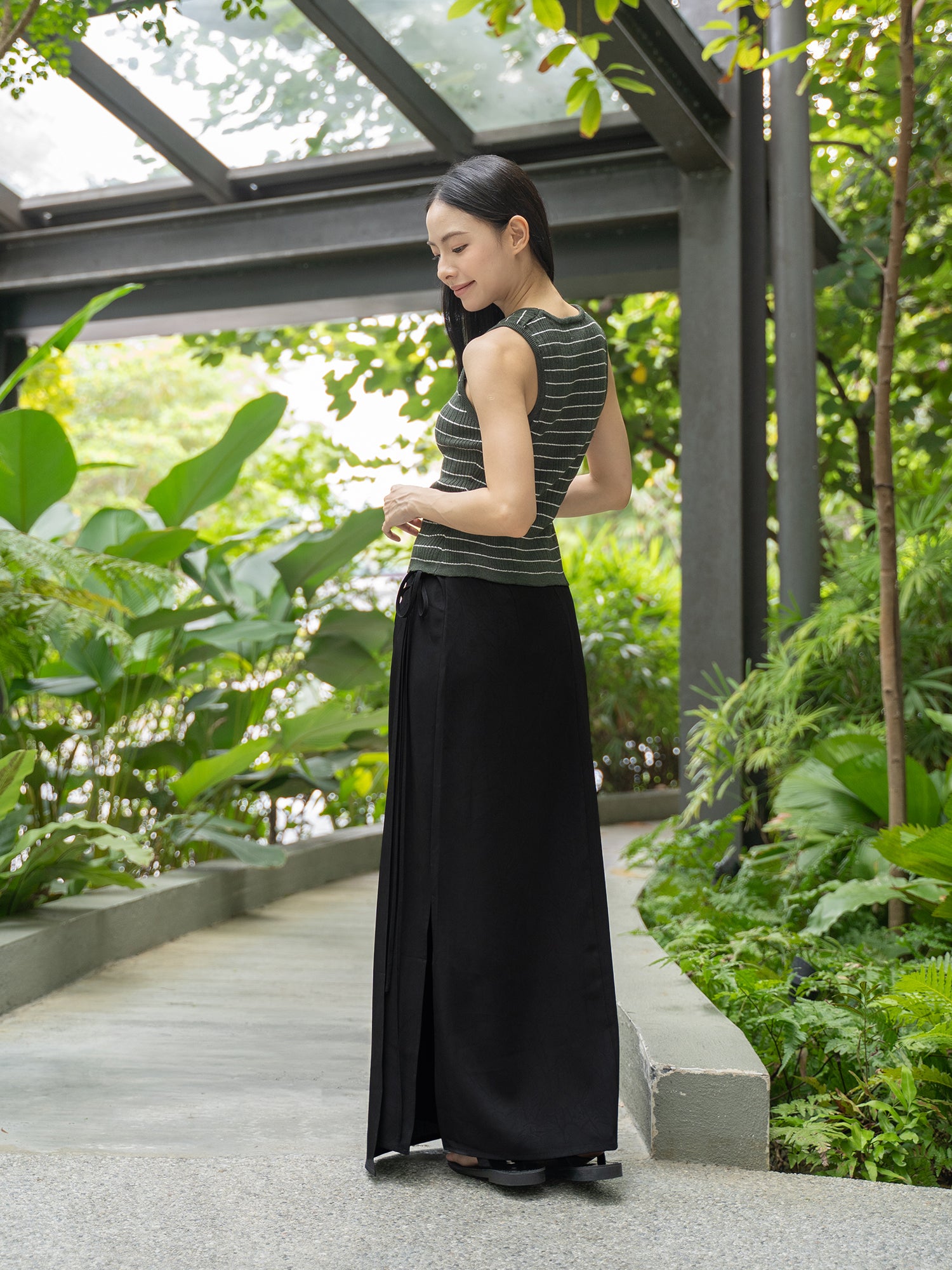 Wrap Midi Skirt