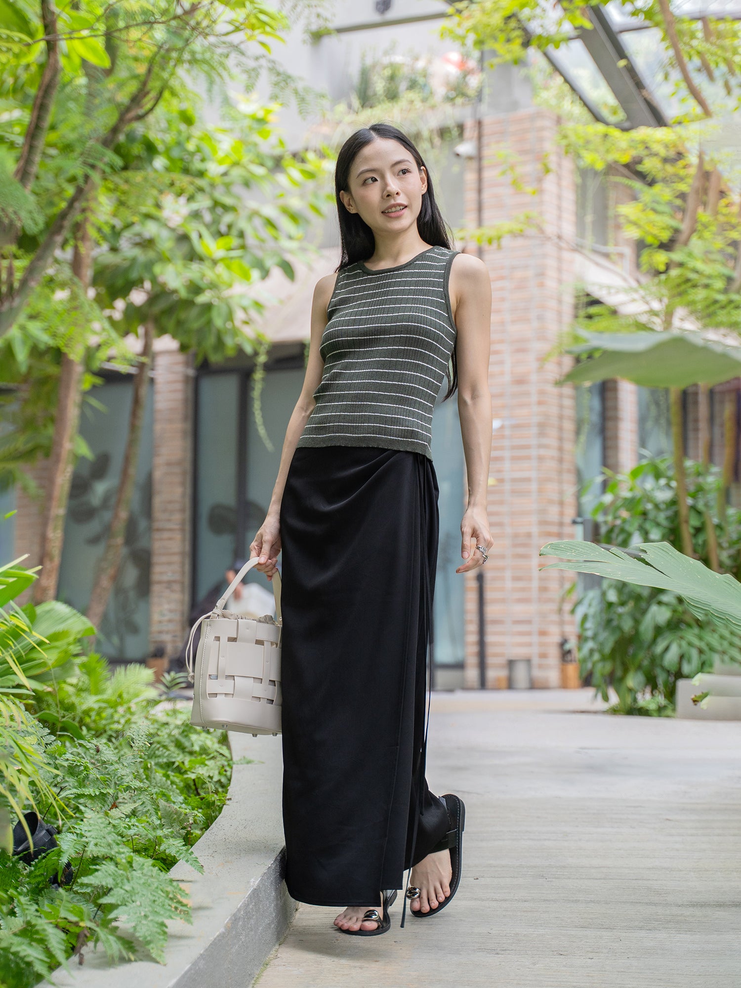 Wrap Midi Skirt