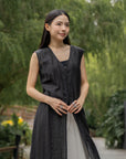 Sheer Textured Tunic Top