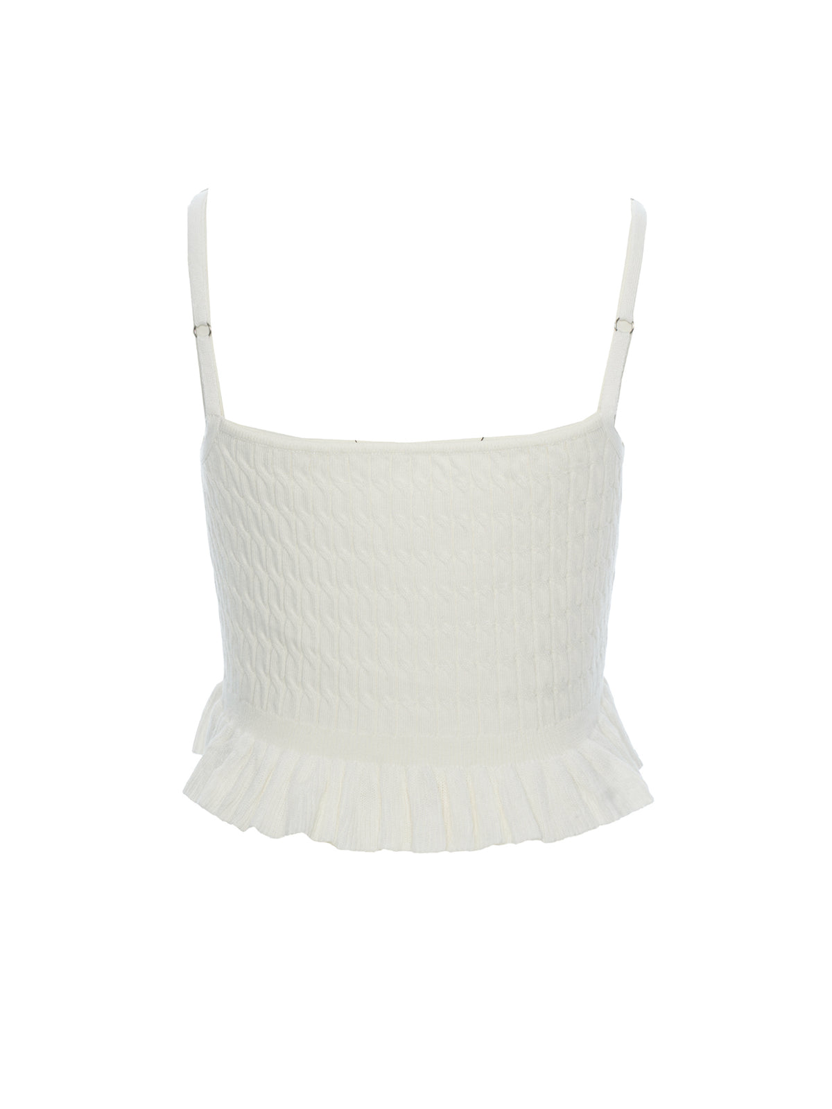 Cable-Knit Peplum Camisole