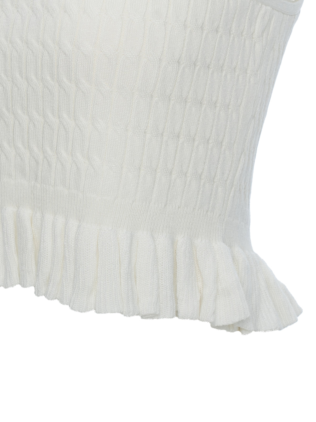 Cable-Knit Peplum Camisole