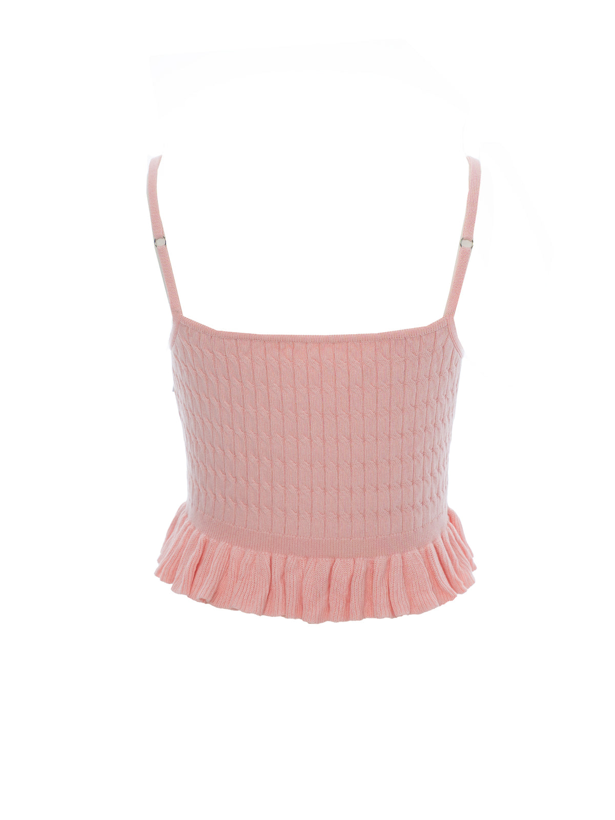 Cable-Knit Peplum Camisole