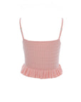 Cable-Knit Peplum Camisole