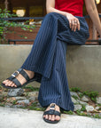 Pinstripe Wide Leg Pants
