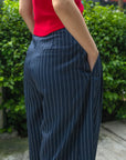 Pinstripe Wide Leg Pants