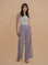 High-Waist Flowy Trousers