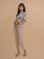 High-Waist Tapered Trousers with Belt