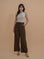High-Waist Tie Trousers