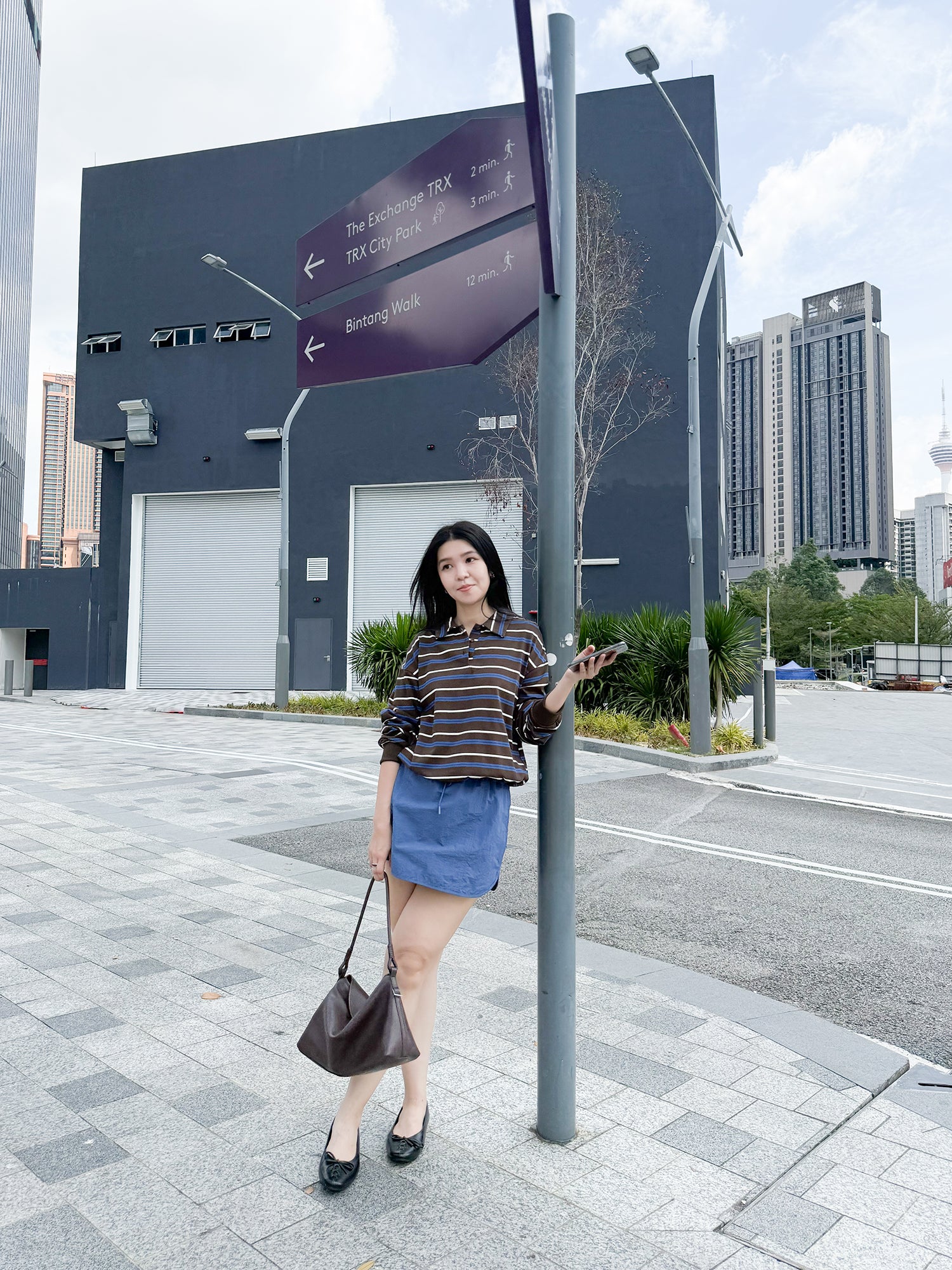 Drawstring Nylon Skirt
