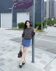 Drawstring Nylon Skirt