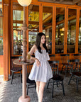 Striped Tiered Ruffle Mini Dress