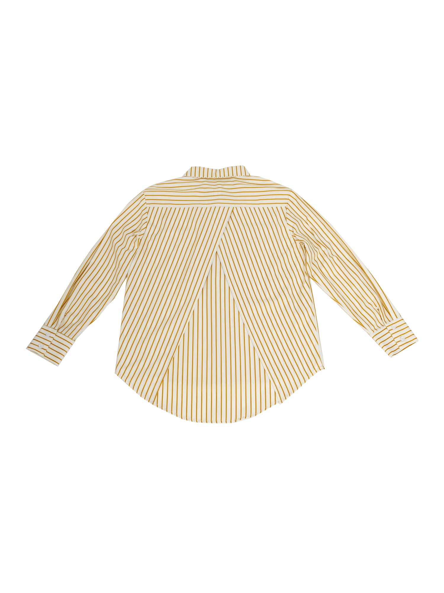 Pierre Long Sleeve Striped Overlap Back Shirt