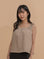 Ruched Strap Sleeveless Top