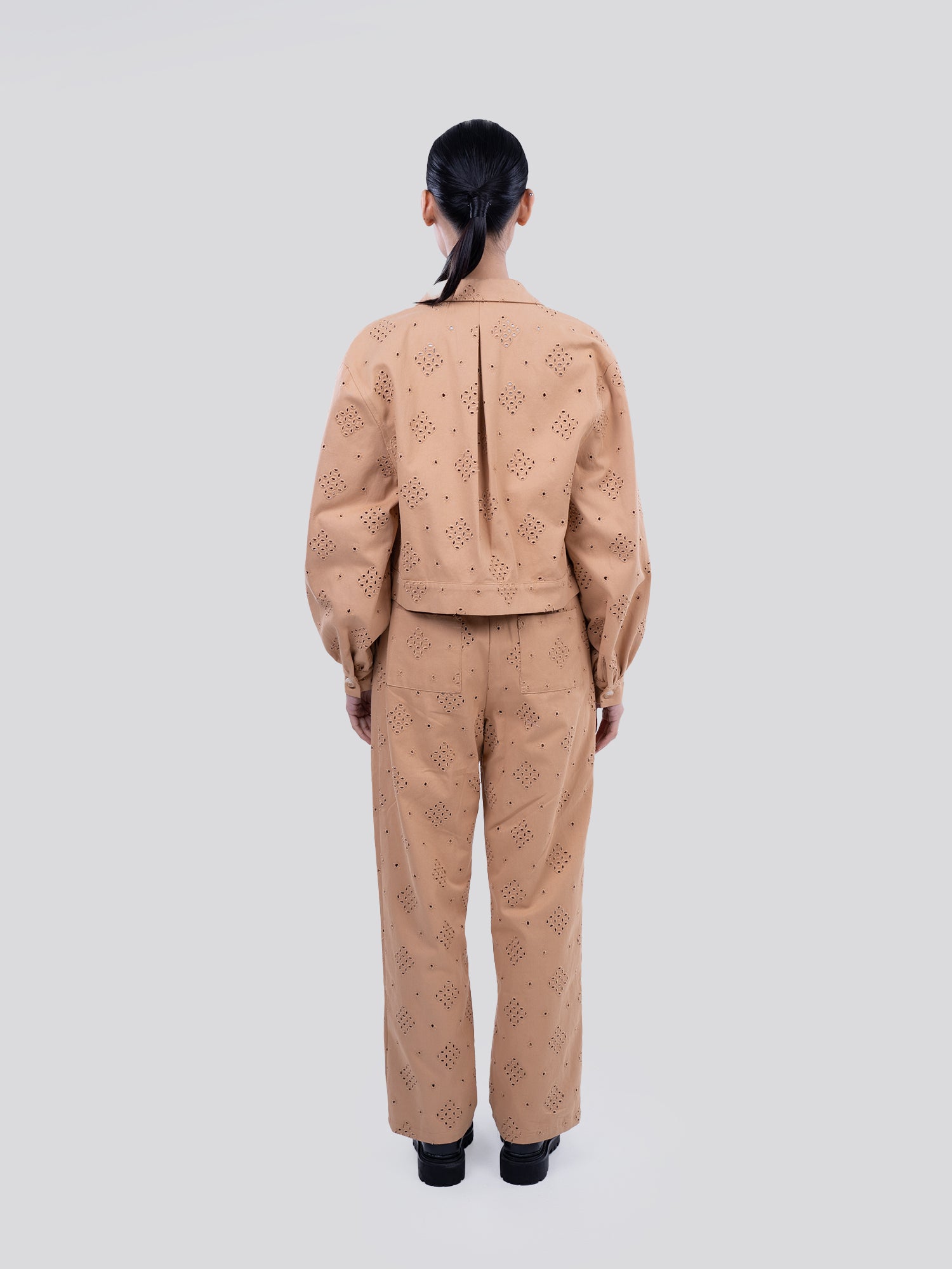 Savannah Cotton Cutwork Trousers