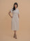 Short-Sleeve Belted Shirt Dress