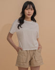 Utility Style Drawstring Shorts