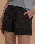 Utility Style Drawstring Shorts