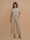 Wide-Leg Pleated Trousers
