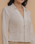 Zip-Up Fitted Top